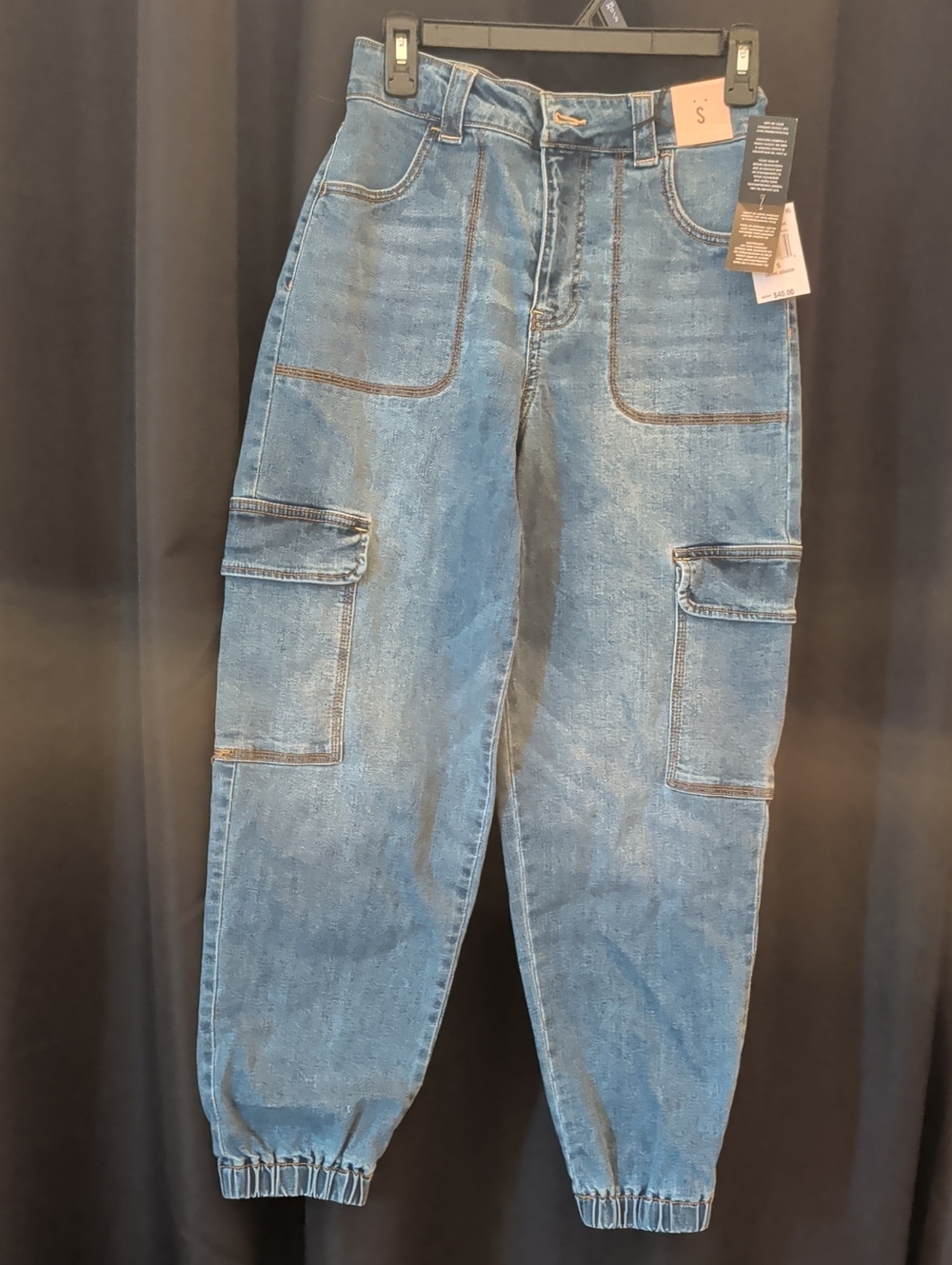 Celebrity Pink Denim Cargo Joggers Nwt